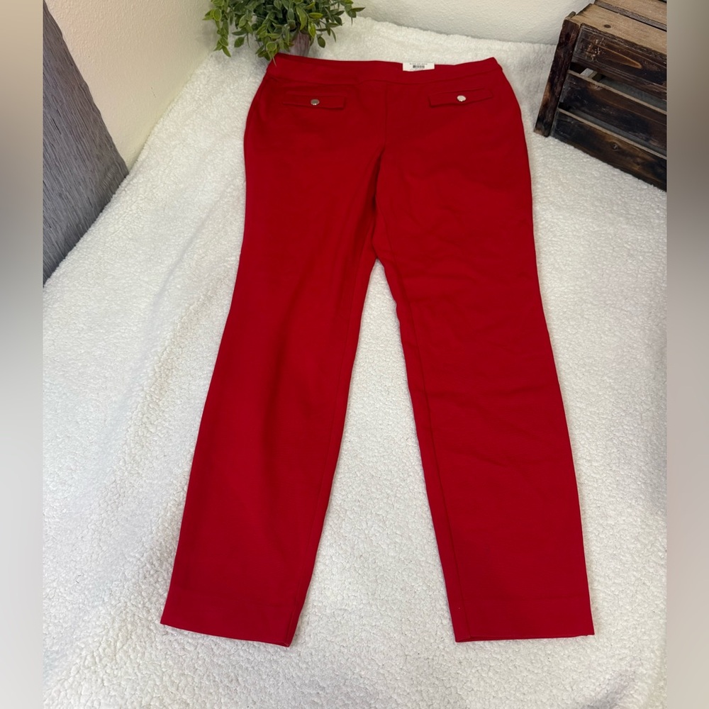 Charter Club skinny leg red pants 16